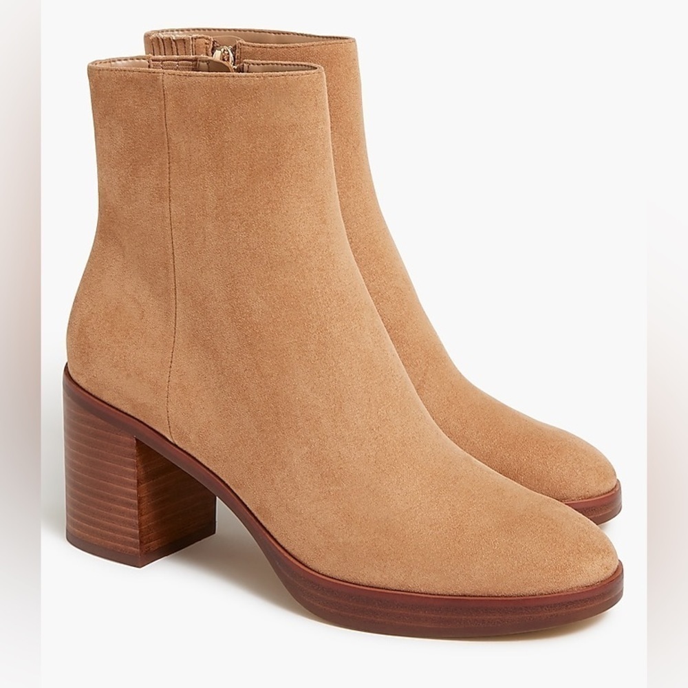 J Crew Sueded platform boots BT278